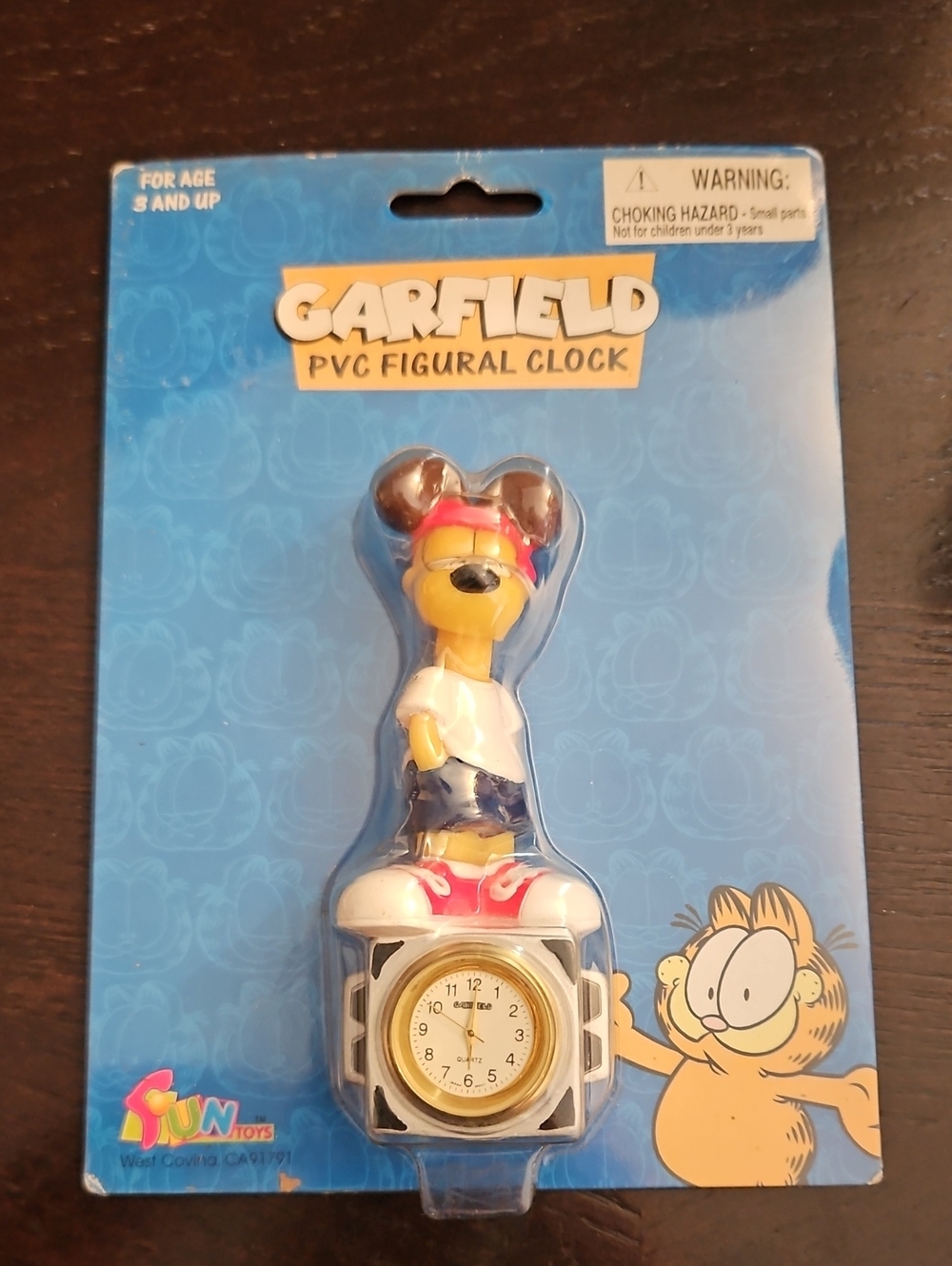 Garfield PVC Figural Clock 4.5"